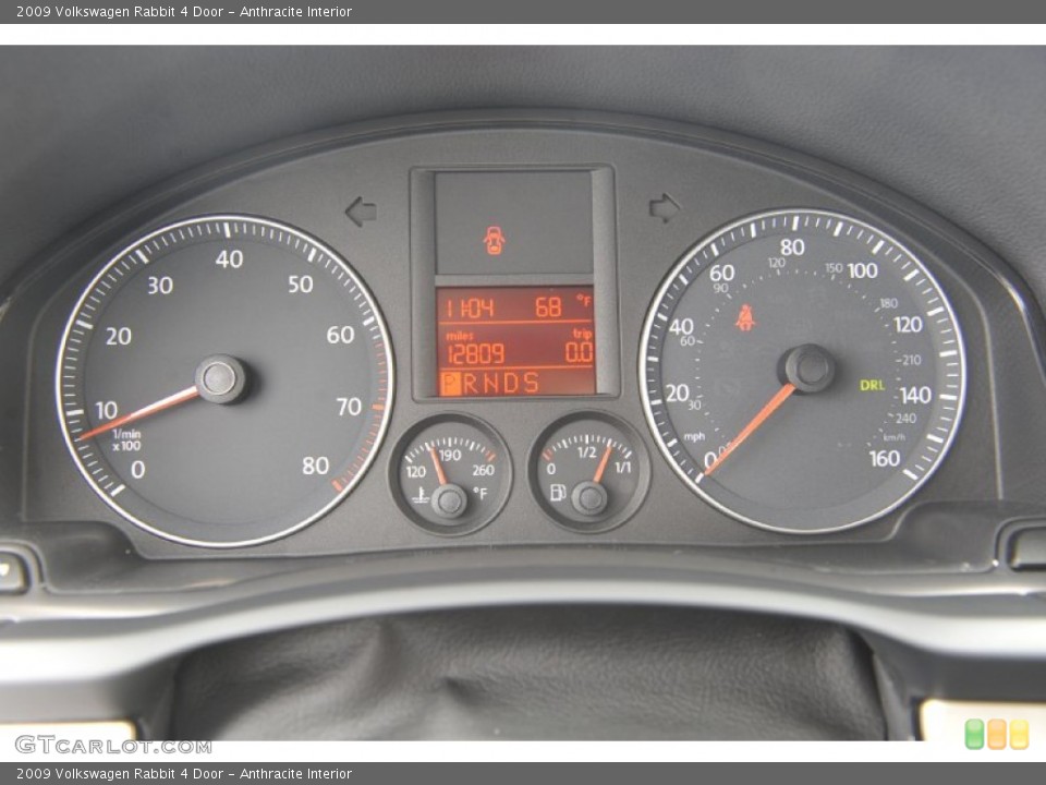 Anthracite Interior Gauges for the 2009 Volkswagen Rabbit 4 Door #59030293