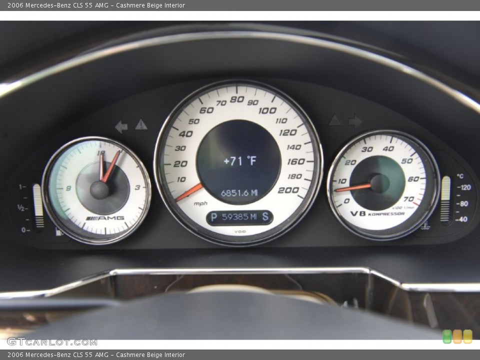 Cashmere Beige Interior Gauges for the 2006 Mercedes-Benz CLS 55 AMG #59032513