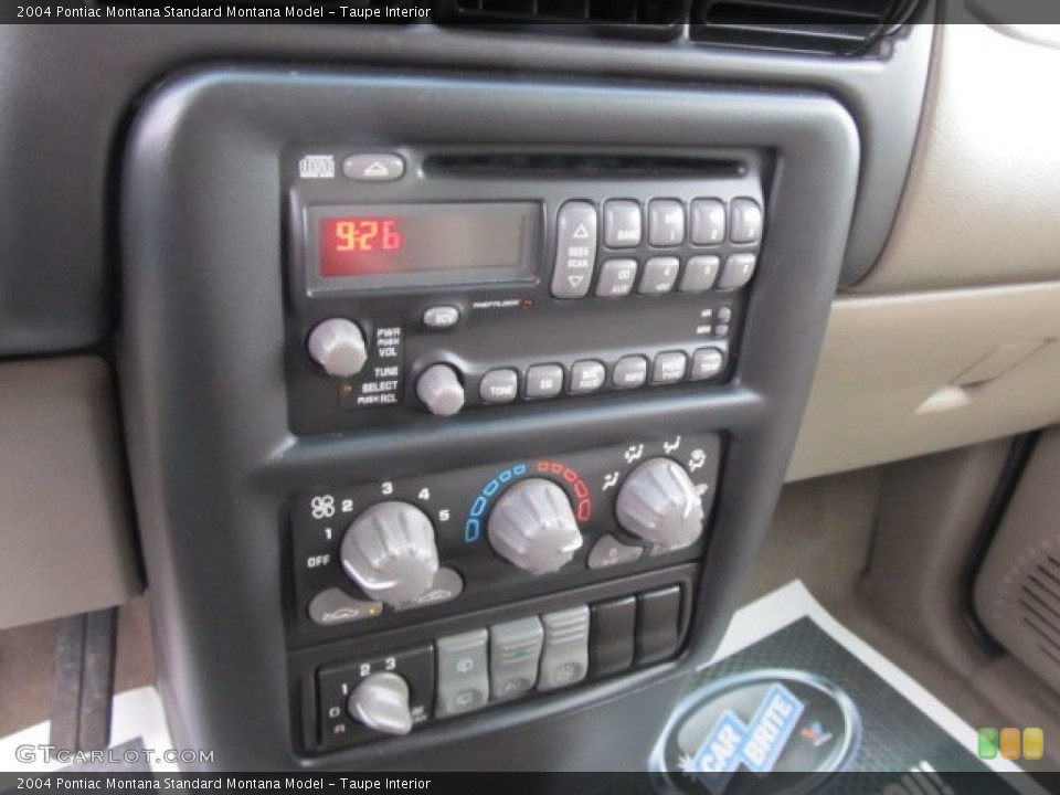 Taupe Interior Controls for the 2004 Pontiac Montana  #59034016