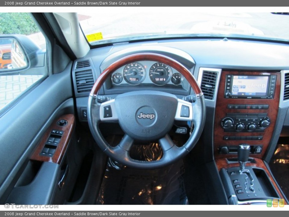 Saddle Brown/Dark Slate Gray Interior Dashboard for the 2008 Jeep Grand Cherokee Overland #59034394