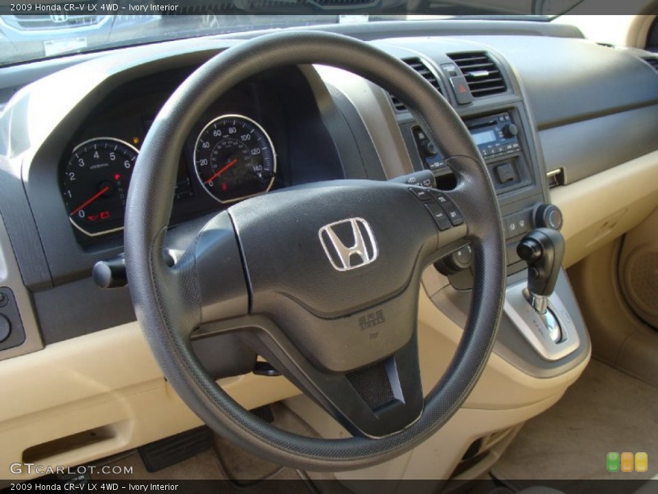 Ivory Interior Steering Wheel for the 2009 Honda CR-V LX 4WD #59036398