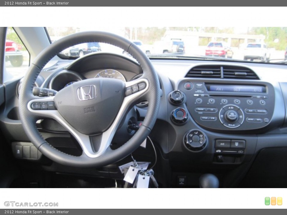 Black Interior Dashboard for the 2012 Honda Fit Sport #59036611