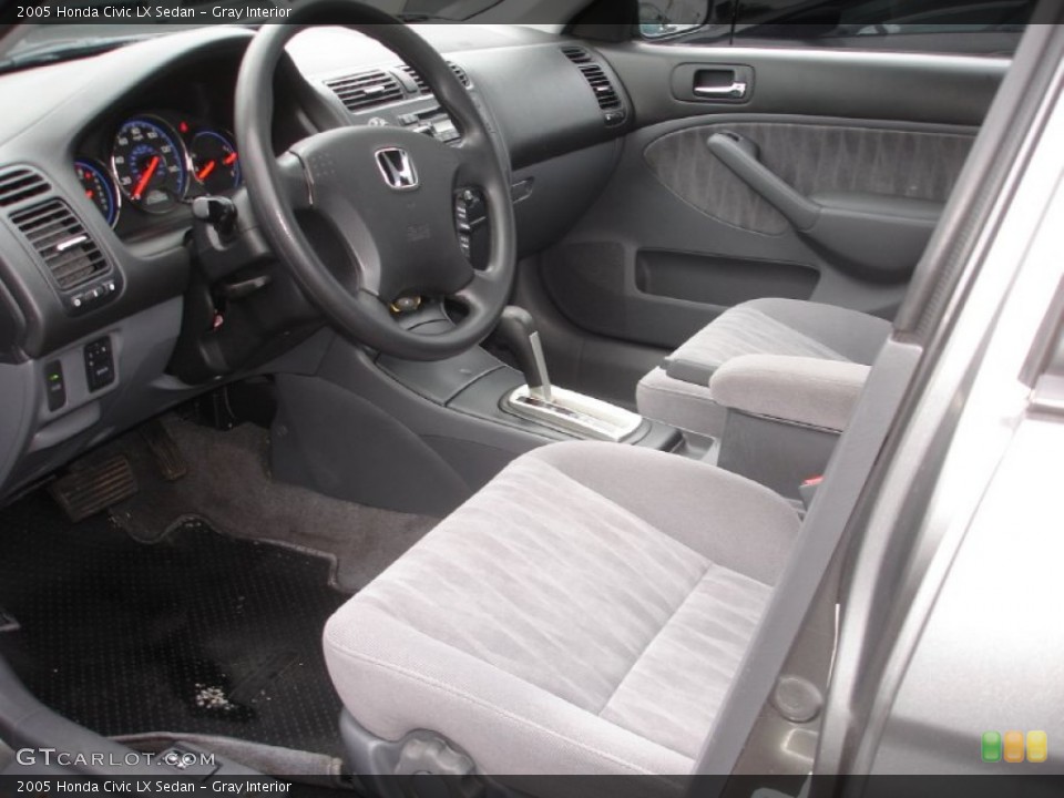 Gray Interior Photo for the 2005 Honda Civic LX Sedan #59038195