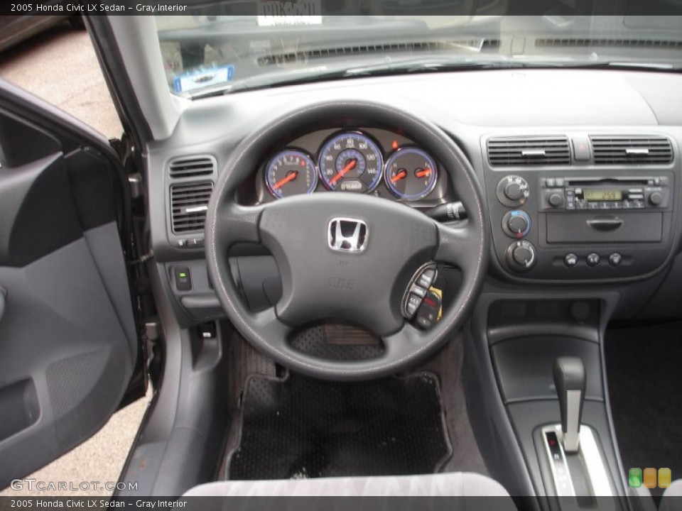 Gray Interior Dashboard for the 2005 Honda Civic LX Sedan #59038219