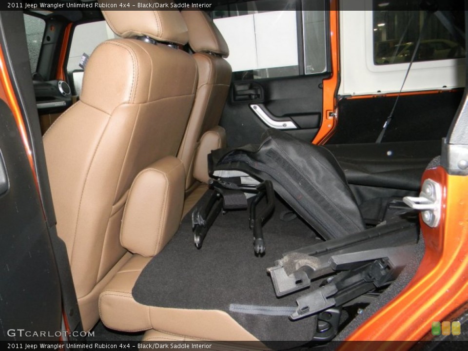 Black/Dark Saddle Interior Photo for the 2011 Jeep Wrangler Unlimited Rubicon 4x4 #59038576