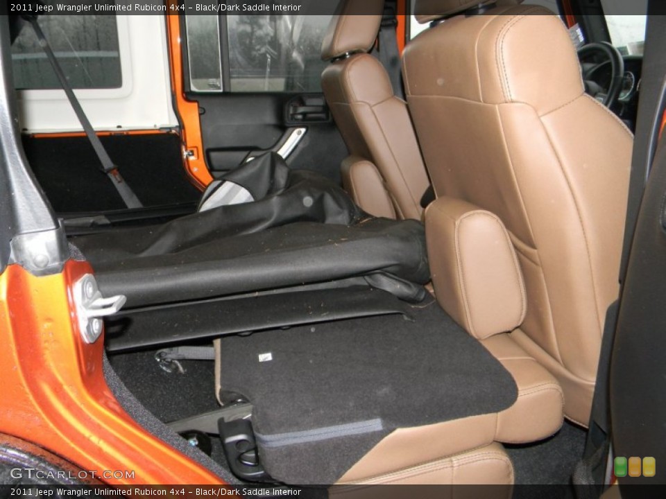Black/Dark Saddle Interior Photo for the 2011 Jeep Wrangler Unlimited Rubicon 4x4 #59038591