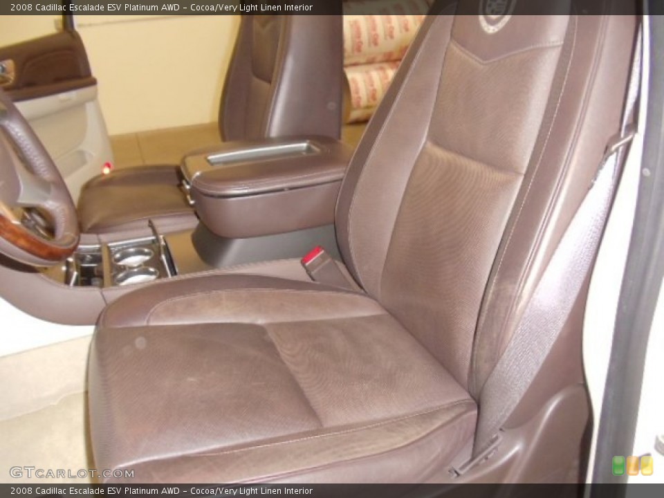 Cocoa/Very Light Linen Interior Photo for the 2008 Cadillac Escalade ESV Platinum AWD #59039227