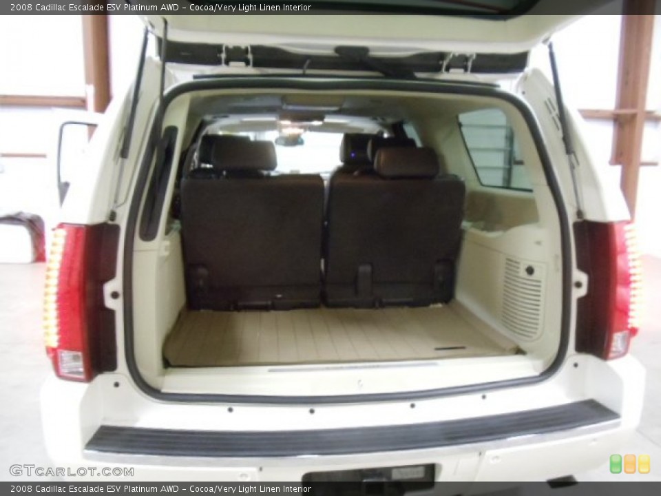 Cocoa/Very Light Linen Interior Trunk for the 2008 Cadillac Escalade ESV Platinum AWD #59039329