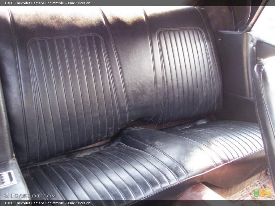 Black Interior Photo for the 1968 Chevrolet Camaro Convertible #59039467