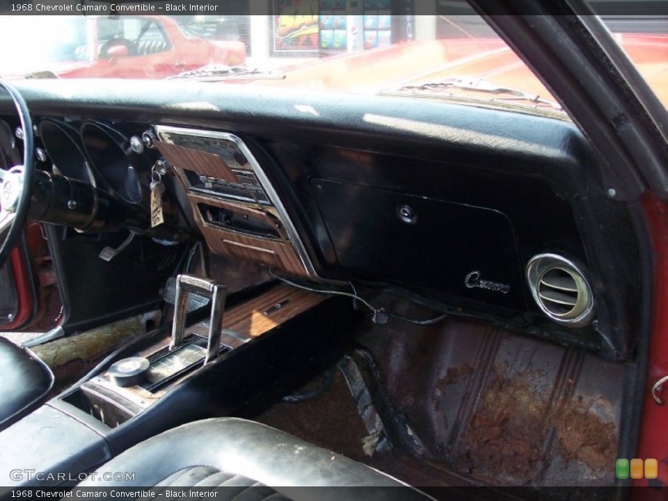 Black Interior Dashboard for the 1968 Chevrolet Camaro Convertible #59039476