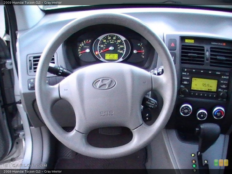 Gray Interior Steering Wheel for the 2009 Hyundai Tucson GLS #59041687