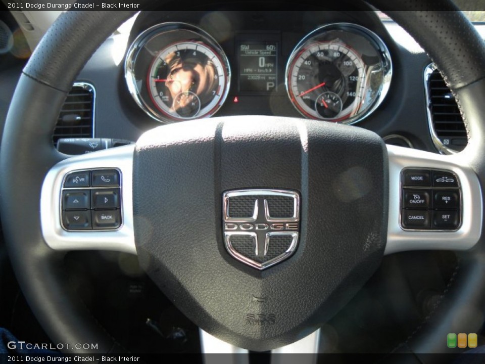 Black Interior Steering Wheel for the 2011 Dodge Durango Citadel #59042263