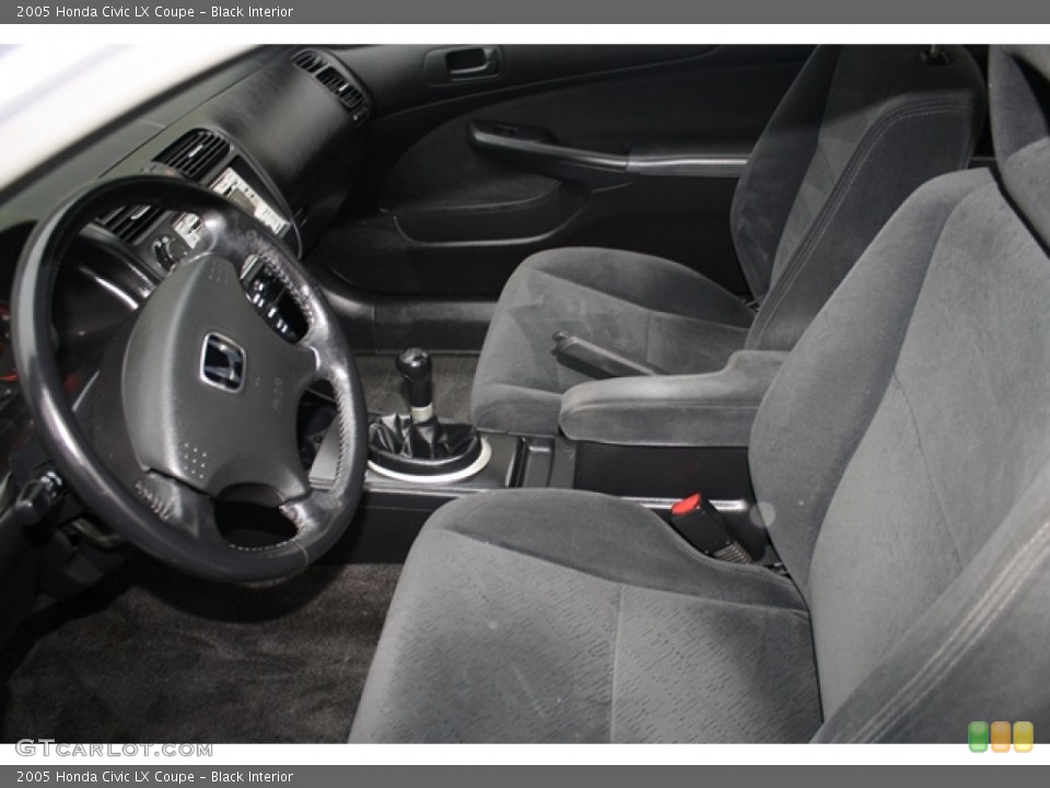 Black Interior Photo for the 2005 Honda Civic LX Coupe #59046103