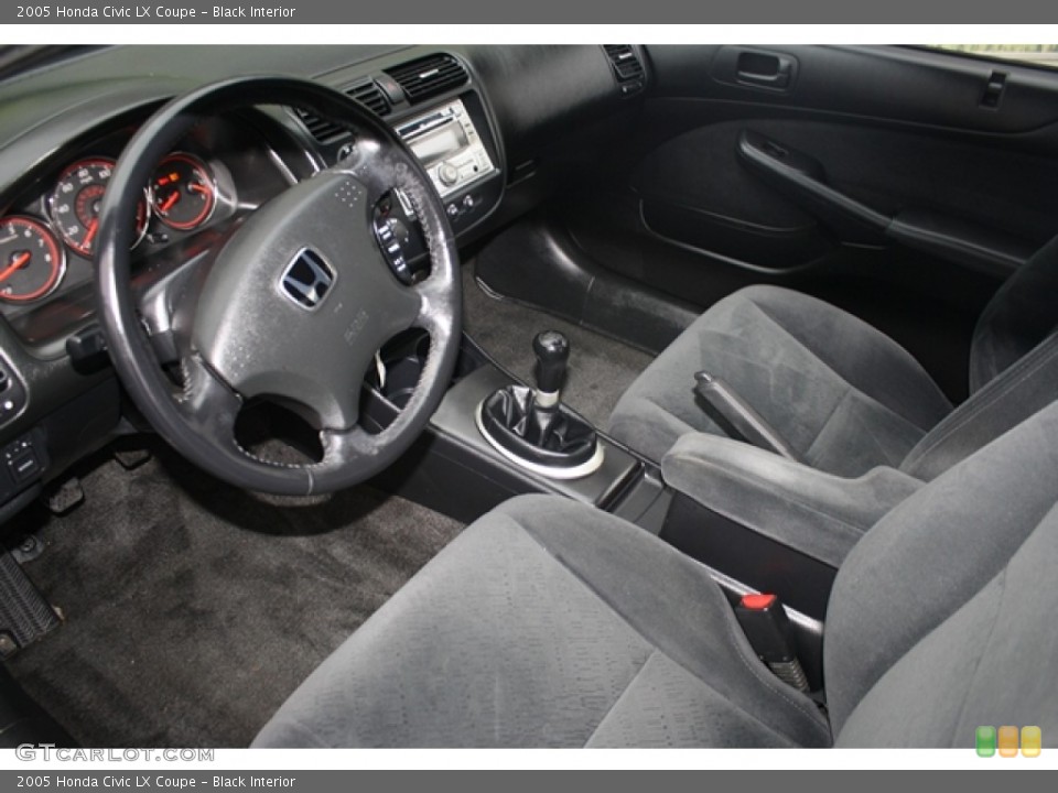 Black Interior Prime Interior for the 2005 Honda Civic LX Coupe #59046112