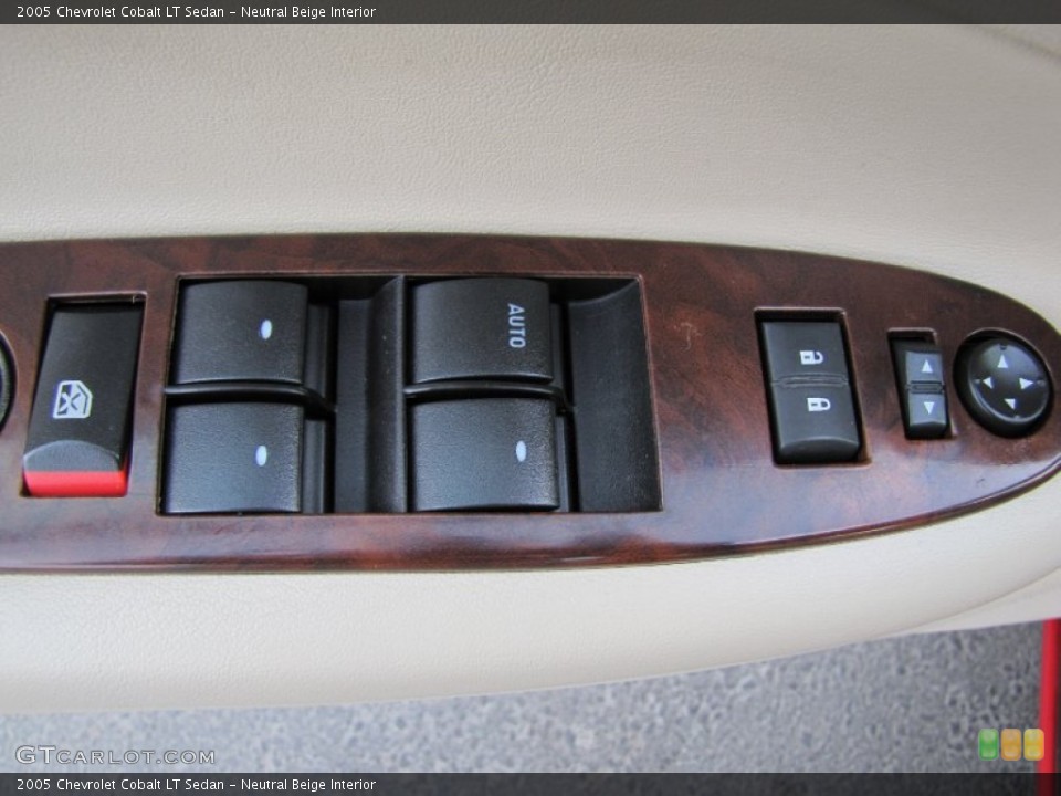 Neutral Beige Interior Controls for the 2005 Chevrolet Cobalt LT Sedan #59050457