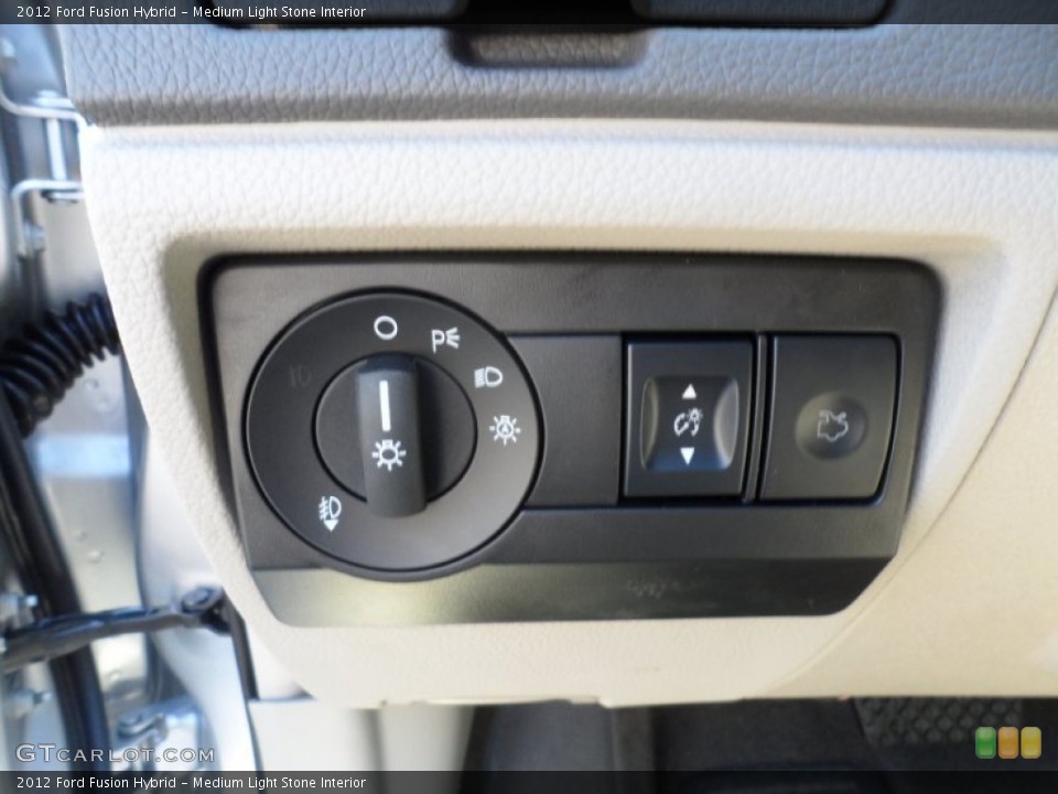 Medium Light Stone Interior Controls for the 2012 Ford Fusion Hybrid #59051972