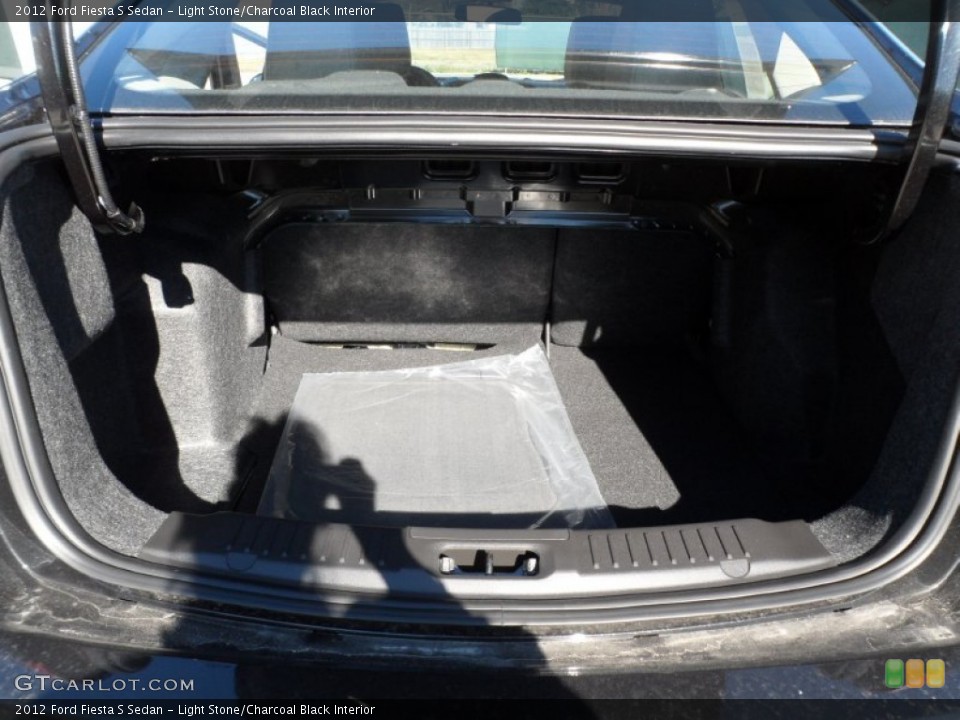Light Stone/Charcoal Black Interior Trunk for the 2012 Ford Fiesta S Sedan #59052130