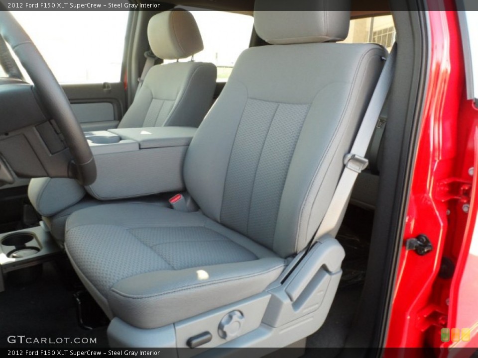 Steel Gray Interior Photo for the 2012 Ford F150 XLT SuperCrew #59052615