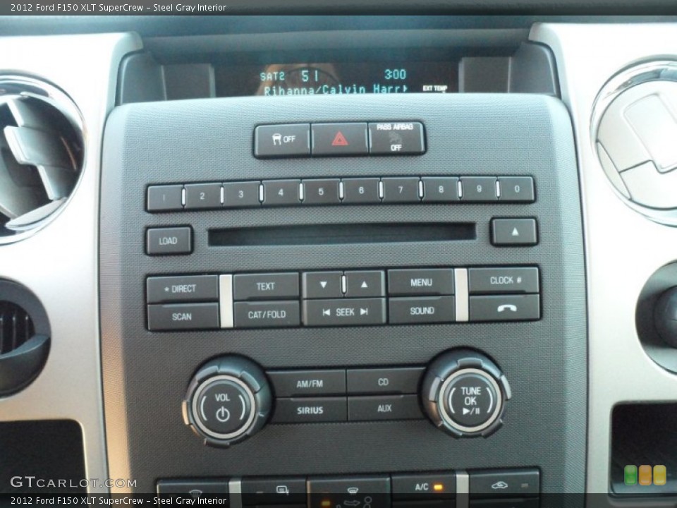 Steel Gray Interior Controls for the 2012 Ford F150 XLT SuperCrew #59052627