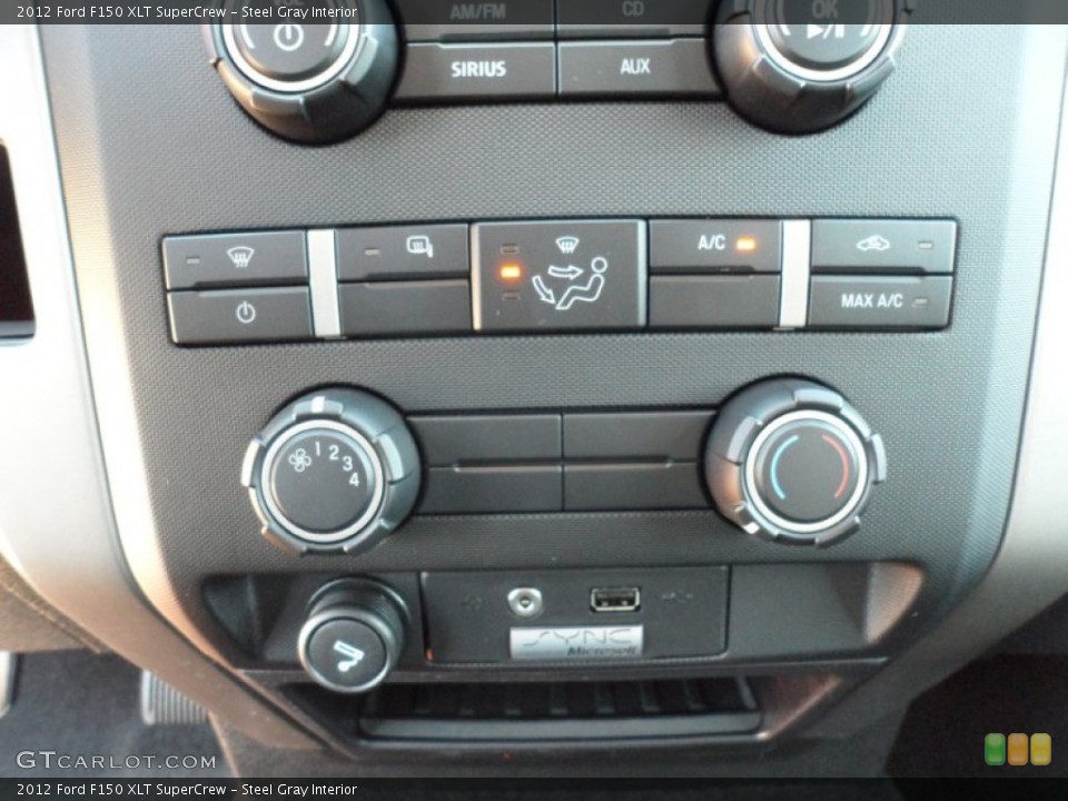Steel Gray Interior Controls for the 2012 Ford F150 XLT SuperCrew #59052630