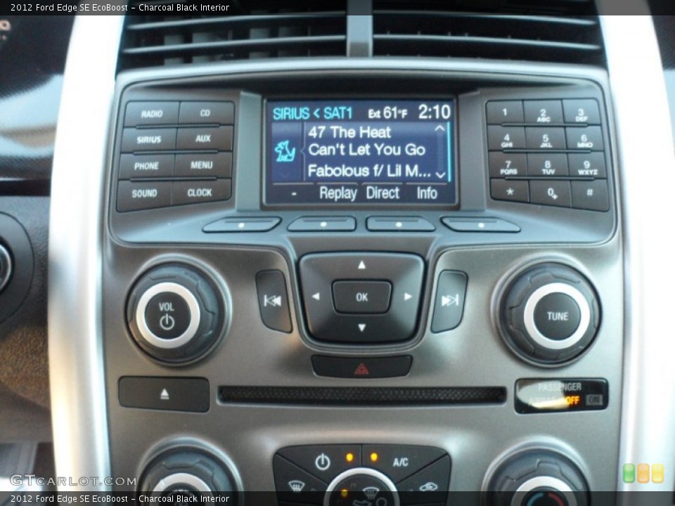 Charcoal Black Interior Controls for the 2012 Ford Edge SE EcoBoost #59053094