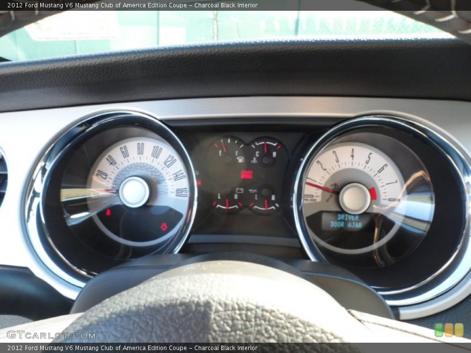 Charcoal Black Interior Gauges for the 2012 Ford Mustang V6 Mustang Club of America Edition Coupe #59053336