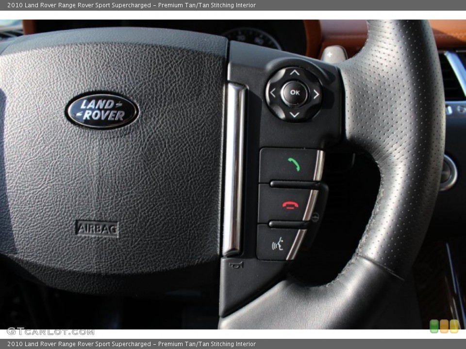 Premium Tan/Tan Stitching Interior Steering Wheel for the 2010 Land Rover Range Rover Sport Supercharged #59054991
