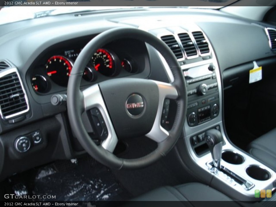 Ebony Interior Dashboard for the 2012 GMC Acadia SLT AWD #59056217