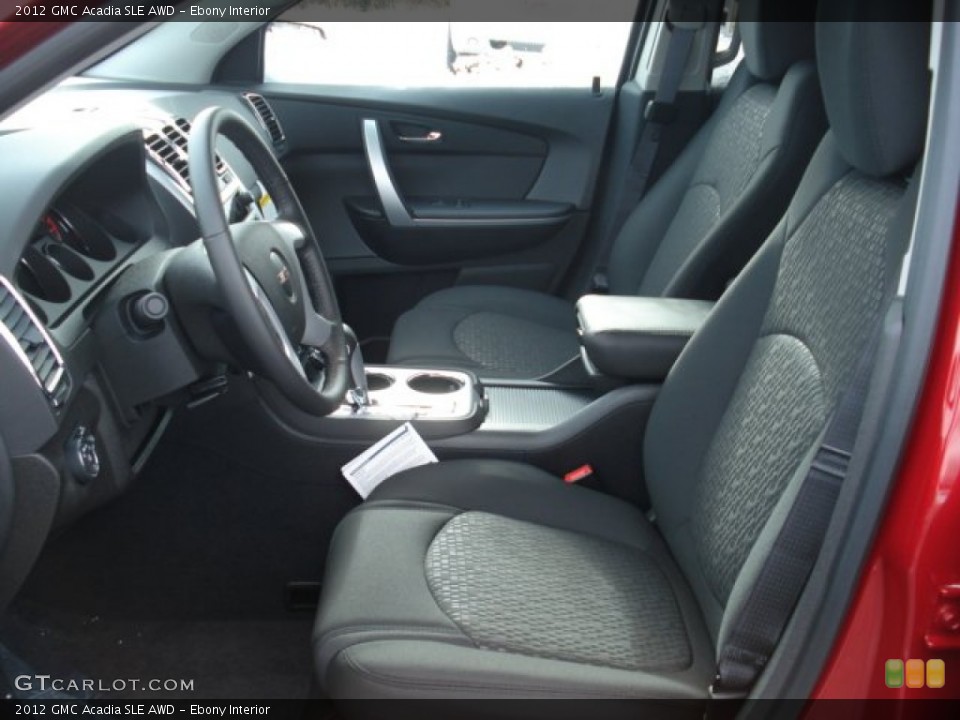 Ebony Interior Photo for the 2012 GMC Acadia SLE AWD #59057129