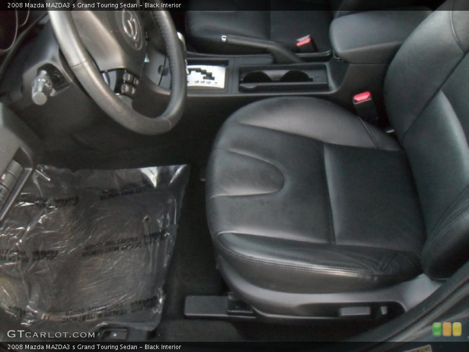 Black Interior Photo for the 2008 Mazda MAZDA3 s Grand Touring Sedan #59058889