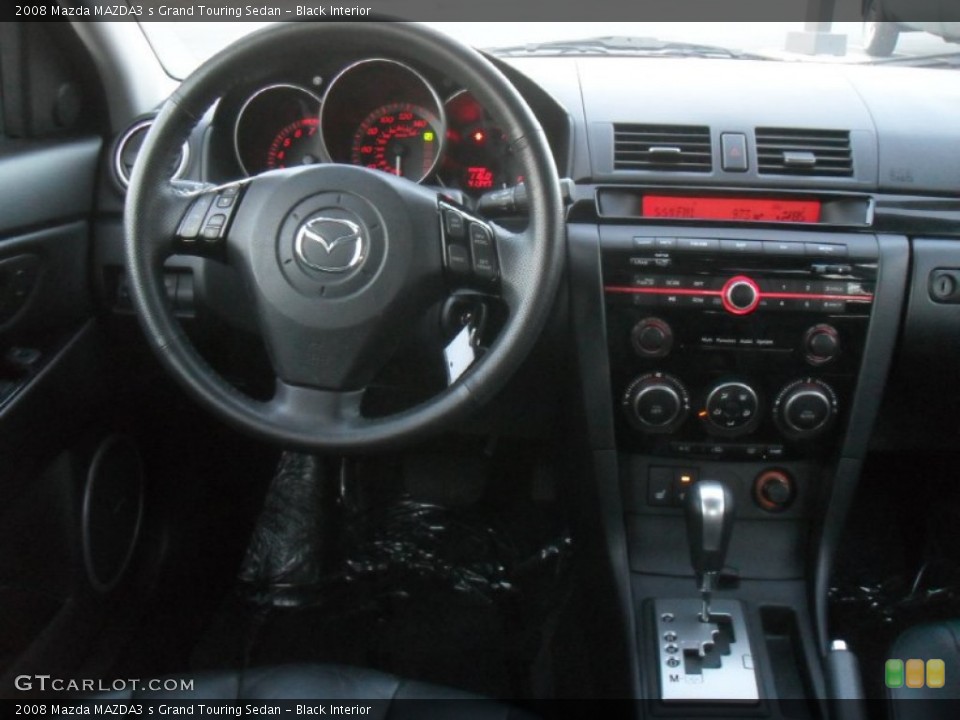 Black Interior Dashboard for the 2008 Mazda MAZDA3 s Grand Touring Sedan #59058978