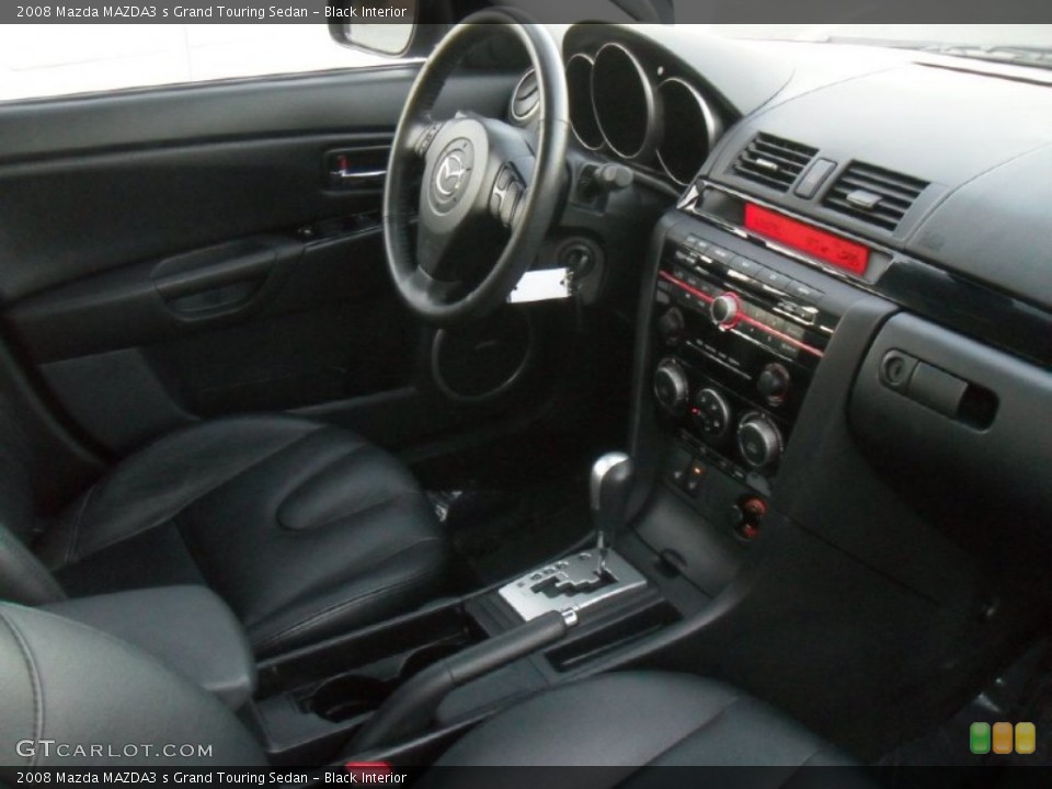 Black Interior Dashboard for the 2008 Mazda MAZDA3 s Grand Touring Sedan #59059023