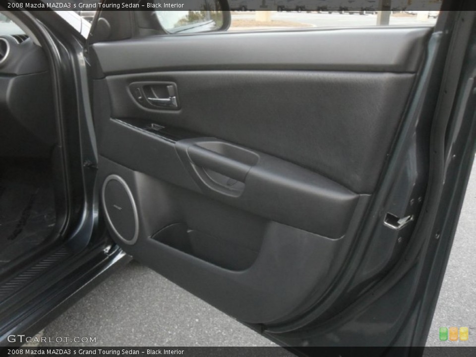 Black Interior Door Panel for the 2008 Mazda MAZDA3 s Grand Touring Sedan #59059031