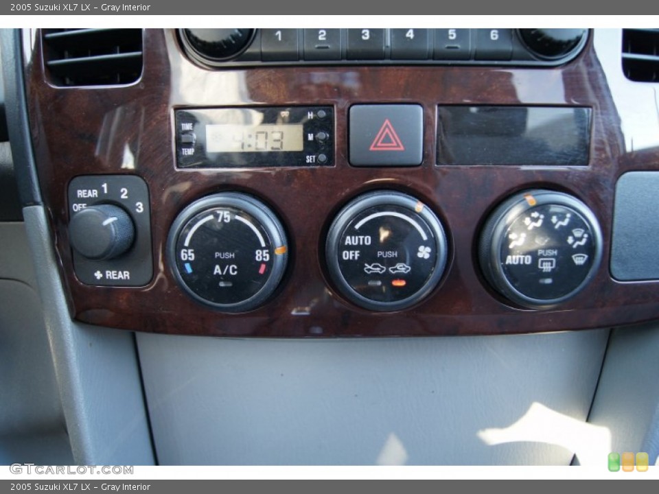 Gray Interior Controls for the 2005 Suzuki XL7 LX #59059117
