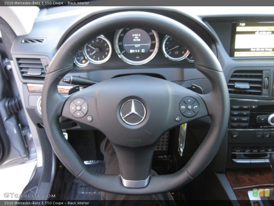 Black Interior Steering Wheel for the 2010 Mercedes-Benz E 550 Coupe #59062633