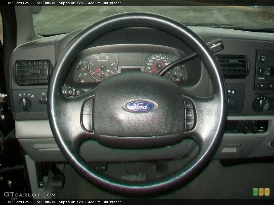 Medium Flint Interior Steering Wheel for the 2007 Ford F250 Super Duty XLT SuperCab 4x4 #59065123