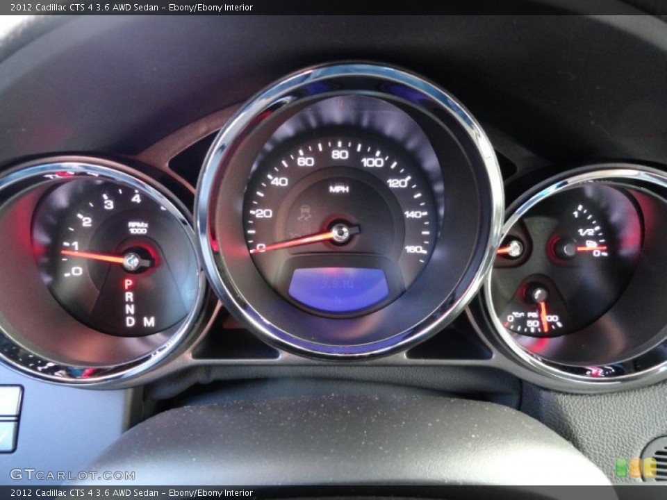 Ebony/Ebony Interior Gauges for the 2012 Cadillac CTS 4 3.6 AWD Sedan #59067114