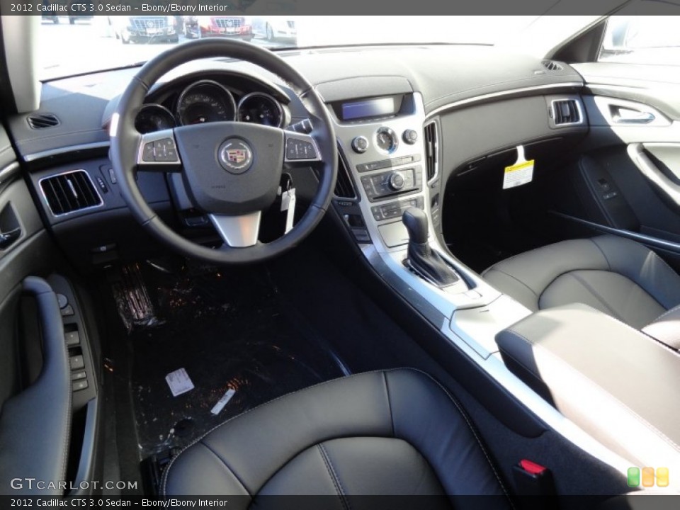Ebony/Ebony Interior Prime Interior for the 2012 Cadillac CTS 3.0 Sedan #59067575