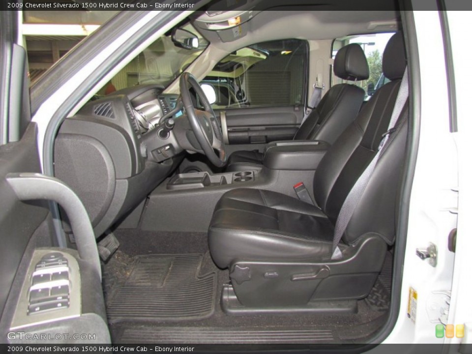 Ebony Interior Photo for the 2009 Chevrolet Silverado 1500 Hybrid Crew Cab #59067917