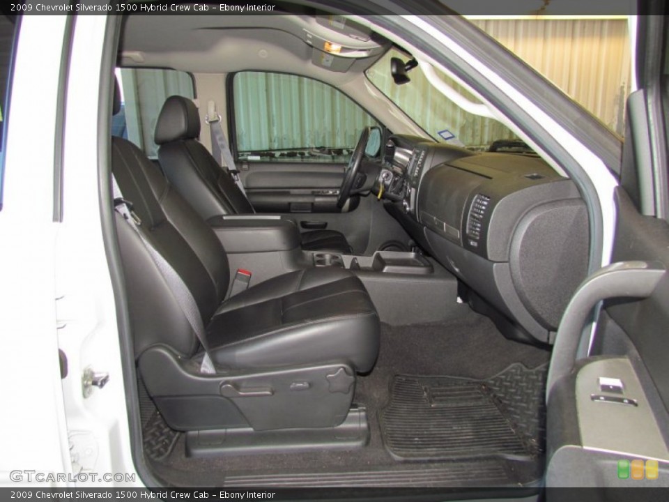 Ebony Interior Photo for the 2009 Chevrolet Silverado 1500 Hybrid Crew Cab #59067923
