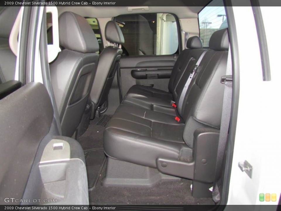 Ebony Interior Photo for the 2009 Chevrolet Silverado 1500 Hybrid Crew Cab #59067941