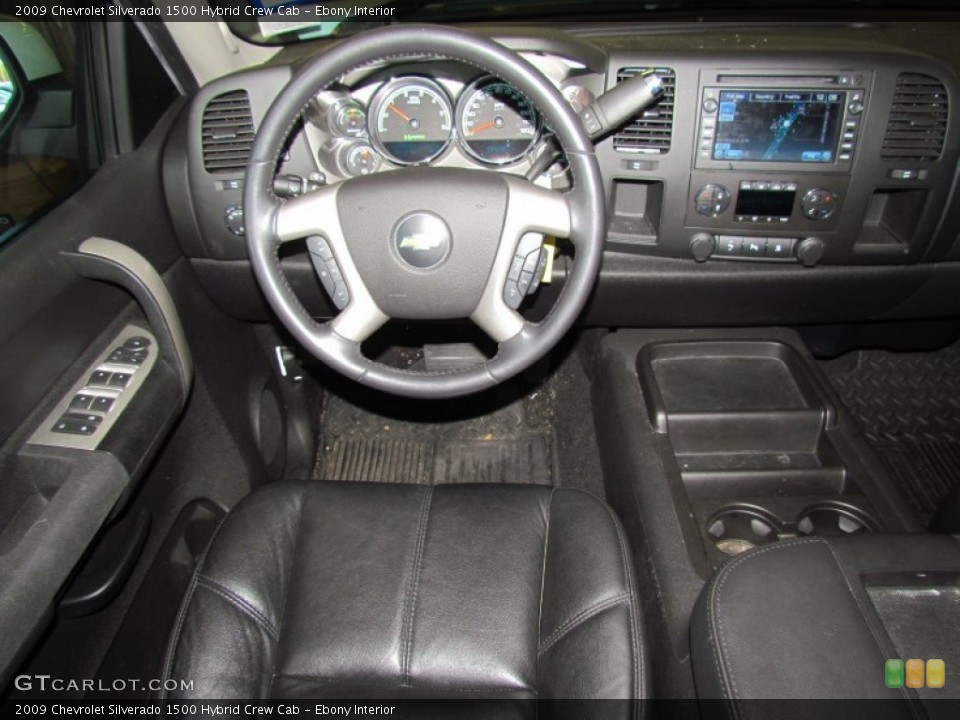 Ebony Interior Dashboard for the 2009 Chevrolet Silverado 1500 Hybrid Crew Cab #59067962