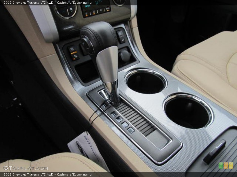 Cashmere/Ebony Interior Transmission for the 2012 Chevrolet Traverse LTZ AWD #59068508