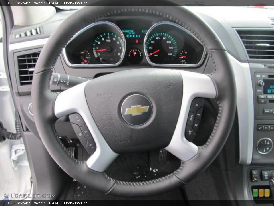 Ebony Interior Steering Wheel for the 2012 Chevrolet Traverse LT AWD #59068724