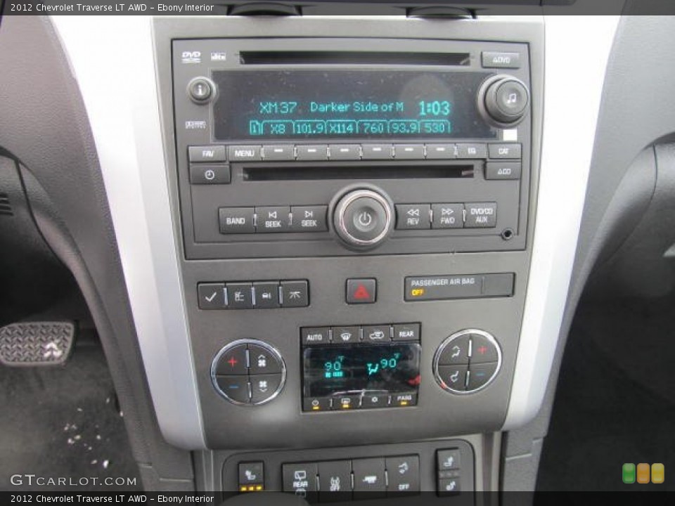 Ebony Interior Controls for the 2012 Chevrolet Traverse LT AWD #59068733