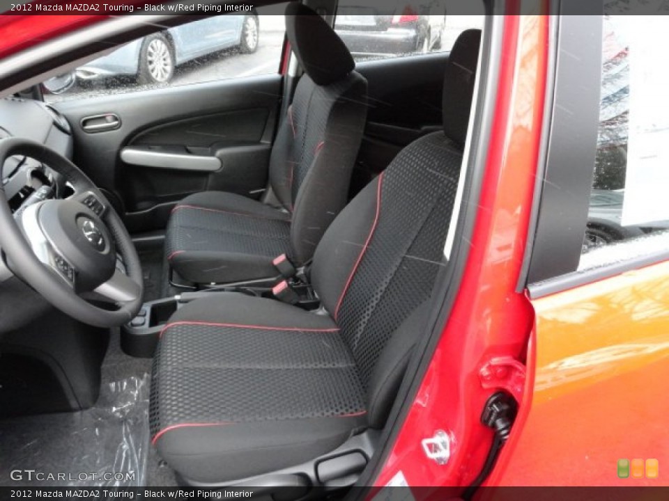 Black w/Red Piping Interior Photo for the 2012 Mazda MAZDA2 Touring #59070326