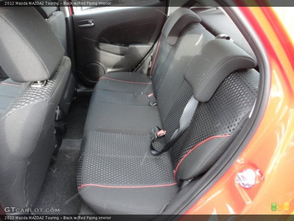 Black w/Red Piping Interior Photo for the 2012 Mazda MAZDA2 Touring #59070338