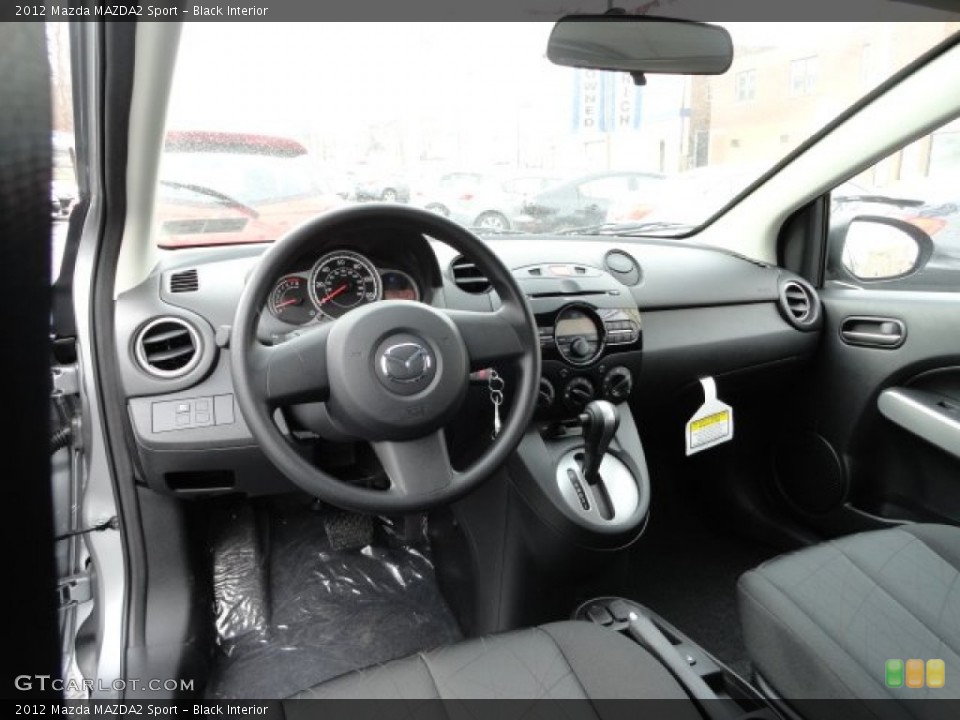 Black 2012 Mazda MAZDA2 Interiors