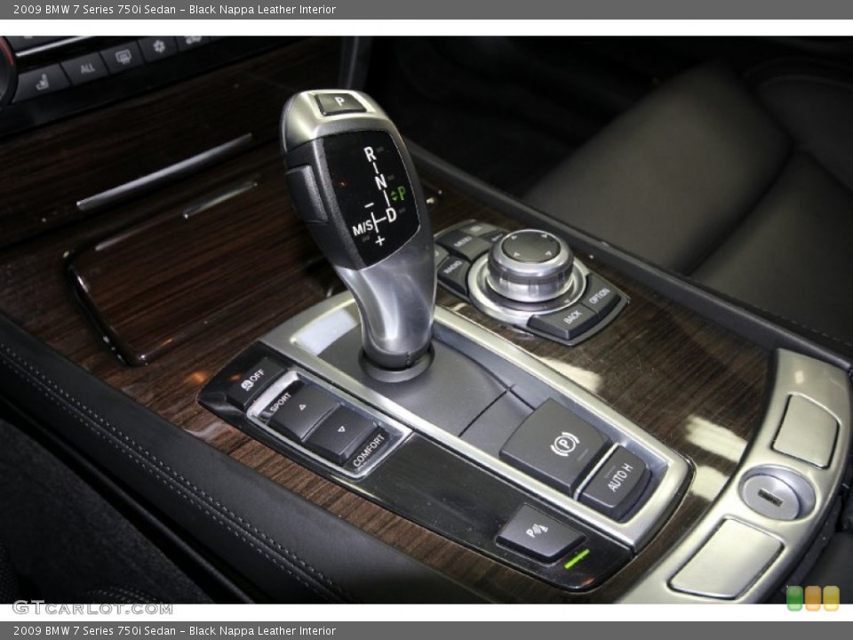 Black Nappa Leather Interior Transmission for the 2009 BMW 7 Series 750i Sedan #59071147