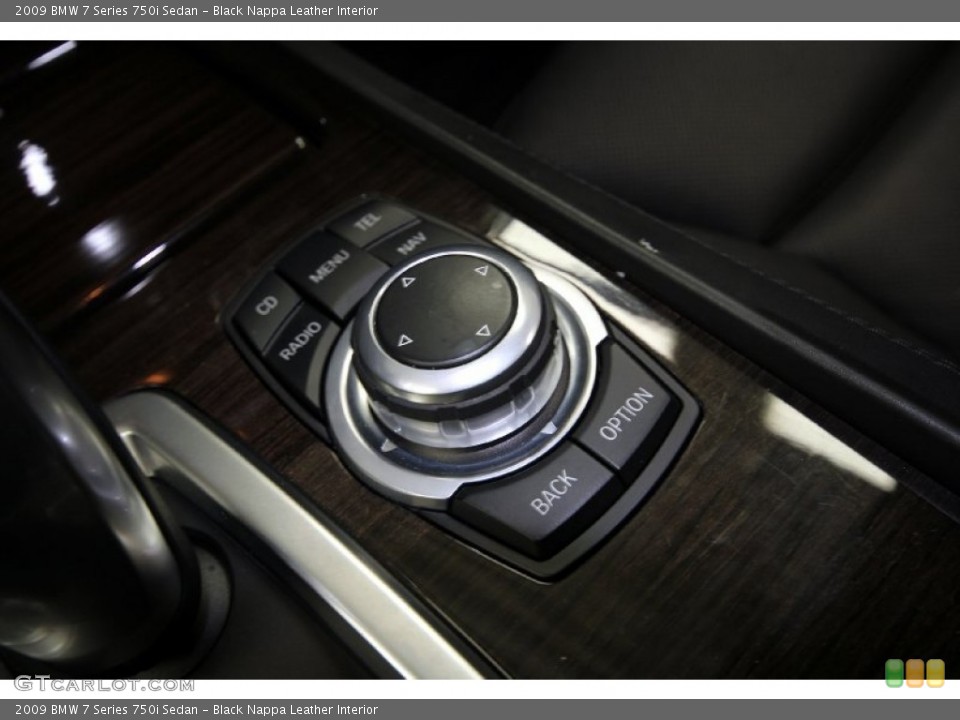 Black Nappa Leather Interior Controls for the 2009 BMW 7 Series 750i Sedan #59071154